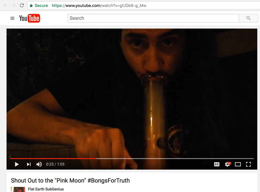 FlatEarthSubGenius bons for truth title - Shout Out to the "Pink Moon" #BongsForTruth.png
