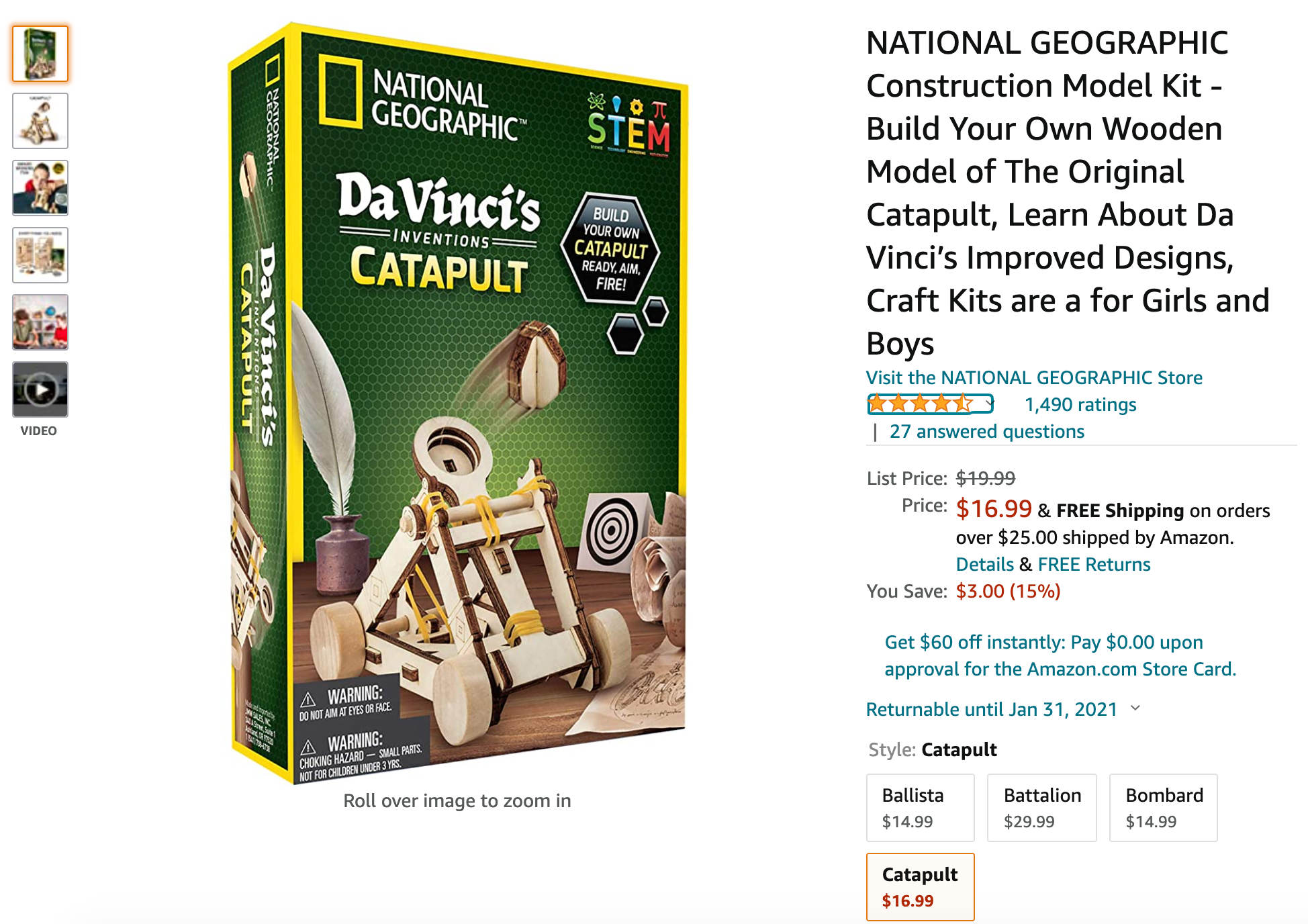 NATIONAL GEOGRAPHIC Construction Model Kit - Build Your Own Wooden Model of The Original Catapult, Learn About Da Vinci’s Improved Designs.jpg